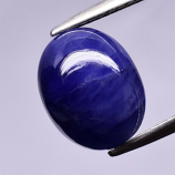 Genuine Cabochon Ceylon Blue Sapphire 6.79ct 11.4 x 9.0mm Oval Opaque
