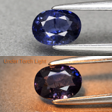 Genuine 100% Natural Color Change Sapphire .74ct 6.0 x 4.4mm Oval SI1 Clarity