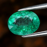 Genuine 100% Natural Emerald 1.41ct 7.8 x 6.0mm Oval SI1 Clarity