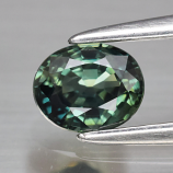 Genuine Bluish Green Sapphire 0.56ct 5.0 x 4.2mm Oval IF Clarity