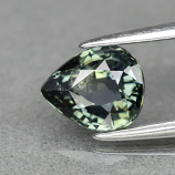 Genuine 100% Natural Green Sapphire 1.12ct 6.6 x 5.5mm Pear SI1 Clarity