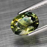 Genuine 100% Natural Yellowish Green Sapphire 1.45ct 7.6 x 5.7mm Oval SI1 Clarity