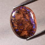 Genuine 100% Natural Boulder Opal 5.61ct 13.7 x 10.8mm Oval Queensland