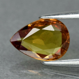 Genuine Orange Sapphire .71ct 7.0 x 5.0mm Pear SI1 Clarity