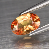 Genuine Orange Sapphire .85ct 7.0 x 4.8mm Oval VS Clarity