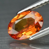 Genuine Orange Sapphire 0.86ct 7.0 x 5.0mm Oval VVS Clarity