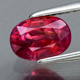 Genuine 100% Natural Red Sapphire 1.21ct 7.0 x 5.0mm Oval SI1 Clarity (RARE)