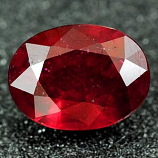 Genuine RUBY 1.68ct 7.9 x 6.1mm Oval SI1 Clarity