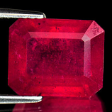 Genuine RUBY 7.44ct 11.0 x 8.9mm Octagon SI1 Clarity