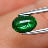 Genuine 100% Natural Tsavorite Garnet 1.13ct 7.0 x 5.0mm Oval Cabochon Semi-Translucent