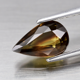 Genuine 100% Natural Brown Sapphire 0.92ct 7.8 x 4.7mm Pear VS Clarity