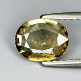 Genuine 100% Natural Yellow Sapphire 1.12ct 7.6 x 6.0mm Oval SI1 Clarity