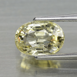 Genuine 100% Natural Yellow Sapphire 1.18ct 7.0 x 5.0mm Oval SI1 Clarity