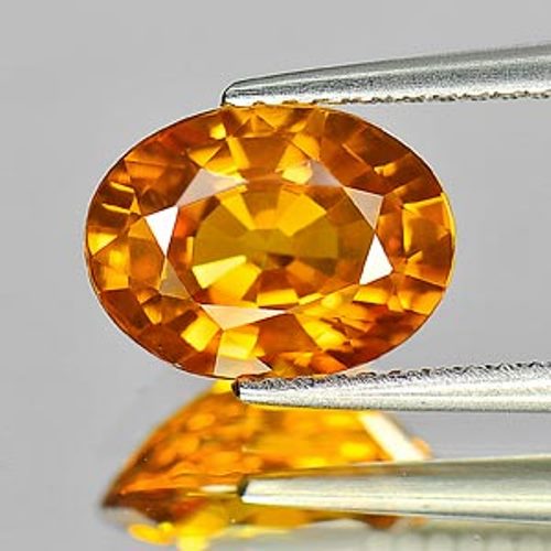 Large Golden Yellow Sapphire 3.25ct 10.1 x 7.6mm Oval IF Clarity (Certified)