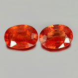 Genuine Orange Sapphire 0.85ct 7.0x5.1x2.7mm SI Madagascar