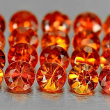 Genuine Orange Sapphires 2.00ctsct (20) 2.7x2.7x2.0 VS1 Clarity