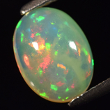 Genuine 100% Natural White Opal 1.09ct 9.0x6.8x3.5mm Semi-Translucent Ethiopia