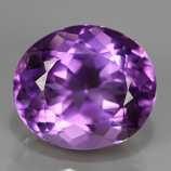 Genuine 100% Natural Amethyst 7.64ct 14.0 x 12.2mm Oval SI1 Clarity