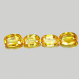 Genuine Yellow Sapphires 0.47ct 5.9x4x2.1mm VS1 Thailand