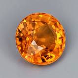 Genuine Orange Sapphire .59ct 5.0 x 5.0mm Round VVS Clarity