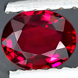 Genuine RED SAPPHIRE .38ct 5.0 x 4.0 x 2.0mm Oval