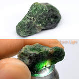 Genuine 100% Natural Tsavorite Rough 25.15ct 22.3x14.0x13.5mm Tanzania