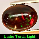 Genuine 100% Natural Cabochon Brown Opal 2.41ct 11.4x8.5mm Opaque Ethiopia 