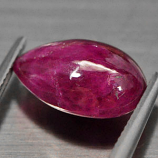 Genuine Cabochon Ruby 6.71ct 13.7 x 7.9mm Pear Opaque