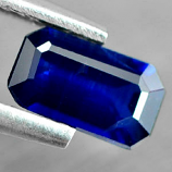 Genuine Blue Sapphire .86ct 7.4 x 4.2mm Octagon SI Clarity