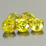 Genuine 100% Natural (5) Sphene 0.54ct 4.9x4.9x3.1mm VS1 Madagascar