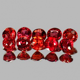 Genuine Red Sapphires 1.28cts (4) 3.8 x 3.8mm Round VS1 Clarity