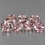Genuine 100% Natural Pink Morganite .39ct 5.0 x 5.0mm Round VVS Clarity
