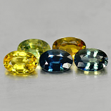Genuine Sapphires 2.96cts 6.1 x 4.1mm Ovals VS1 Clarity 5 Piece Lot