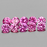 Genuine Pink Sapphire 0.15ct 3.2x3.2x2.0mm VVS Madagascar