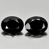 Genuine 100% Natural Black Spinel 2.16ct 9.0x7.0mm Opaque Thailand