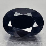 Genuine Black Sapphire 1.08ct 6.9 x 5.0 x 3.4 Translucent Australia
