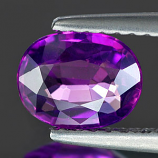 Genuine Purple Sapphire 1.07ct 7.08 x 5.54mm Oval VS1 Clarity (Certified)
