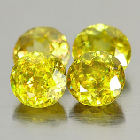 Genuine 100% Natural (4) Sphene 0.60ct 5.0x5.0x3.4mm VS1 Madagascar