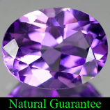 Genuine 100% Natural AMETHYST 1.56ct 9.0 x 7.0mm Oval