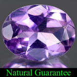 Genuine 100% Natural AMETHYST 1.50ct 9.0 x 7.0mm Oval