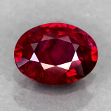 Genuine 100% Natural RUBY .83ct 6.8 x 5.0 x 2.7mm Oval (Certified)