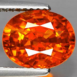 Genuine ORANGE SAPPHIRE 3.36ct 9.4 x 7.6 x 4.6mm Oval