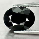 Genuine Black Sapphire 2.69ct 9.0 x 7.0mm Oval Opaque