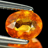 Genuine Orange Sapphire 1.57ct 7.4 x 5.9mm Oval SI Clarity