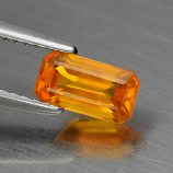 Genuine Orange Sapphire 1.03ct 7.5 x 4.0mm SI1 Ceylon Octagon