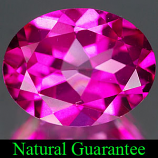 Genuine PINK TOPAZ 1.86ct 9.0 x 7.0 x 4.6mm Oval