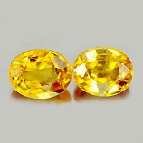 Genuine Yellow Sapphires 0.91ct 6.3x5x3.4mm VS1 Thailand