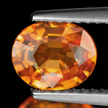 Genuine 100% Natural MANDARIN GARNET 1.50ct 7.6 x 6.3 x 3.5mm Oval