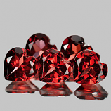 Genuine 100% Natural Rhodolite Garnet Hearts .80ct 6.0 x 6.0mm Heart VVS Clarity