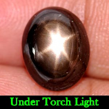 Genuine Cabochon Black Star Sapphire 4.61ct 10.4 x 8.4mm Oval Opaque